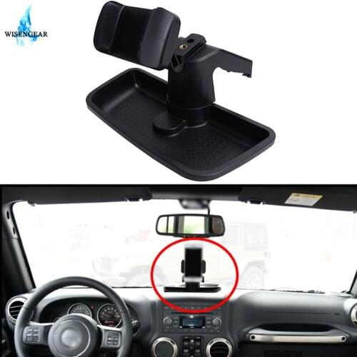 Cell Mobile Phone Multi Mount Holder 360° Dash Bracket Holder For Jeep Wrangler JK 2012-2016 Car Interior Storage Accessories