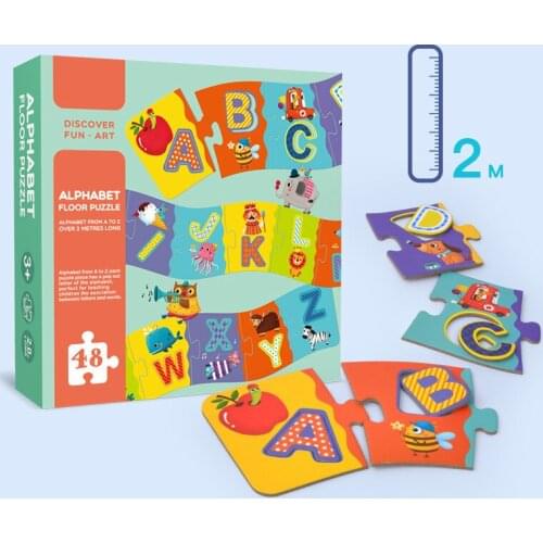 Childrens toys six in one set enlightenment cognition big puzzle paper puzzle Animal Puzzle toys
