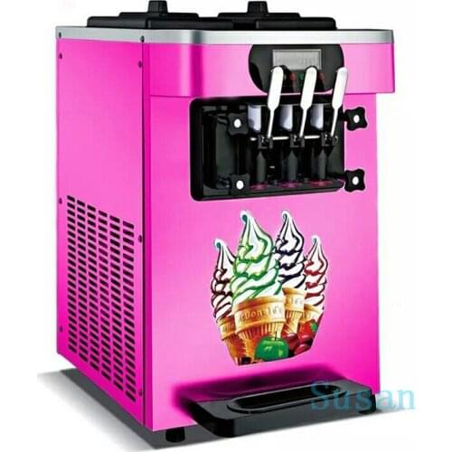 Electric counter top commerical ice cream making machine soft ice cream maker