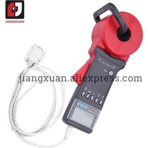 ETCR2100+ Digital Clamp On Ground Earth Resistance Tester Meter