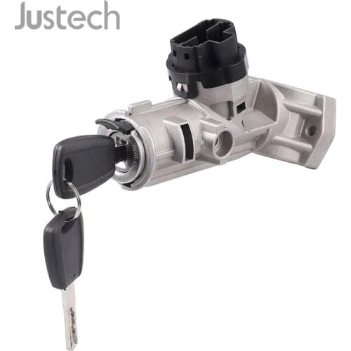 Justech 1pcs Steering Lock Barrel with 2pcs Keys 5 Pins LIgnition Lock For Citroen Relay Fiat Ducato Peugeot Boxer 2006-2017