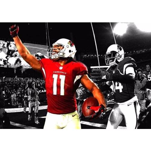 Larry Fitzgerald Football Player 5 Silk Cloth Poster Art Bedroom Decoration