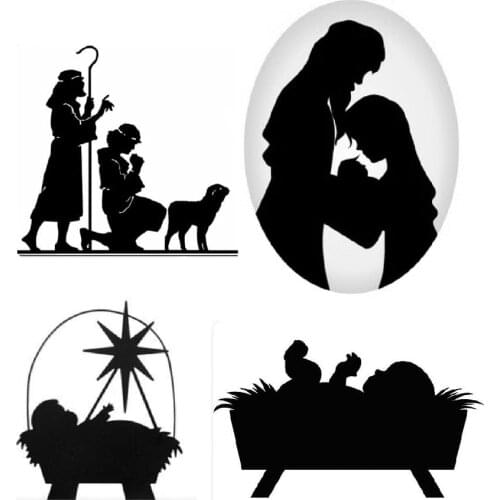 Metal Crafts Cutting Dies Stencils Christian religious easter Jesus Photo Album Embossing Paper Cards DIY Scrapbooking