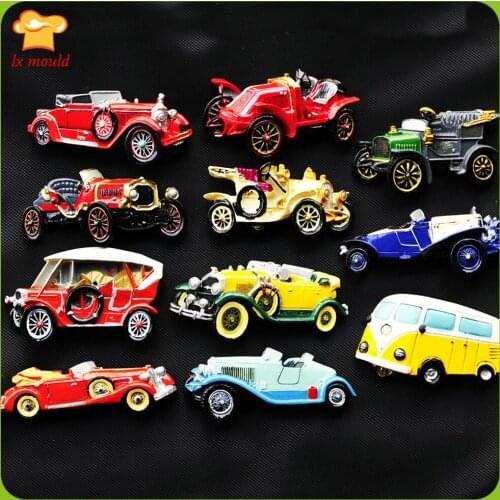 New Classic World Famous Car Silicone Molds Car Cake Decoration Chocolate Fondant Moulds DIY Clay Plaster Aromatherapy Silicone
