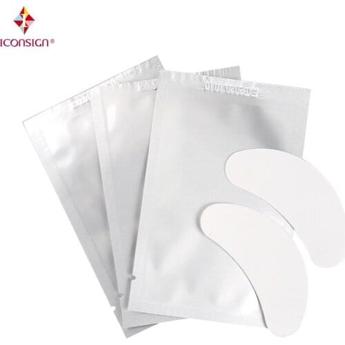 50 Pairs/lot Eyelash cotton Pads Gel Patch For Eyelash Extension Collagen Eye Mask Moisturizing Eye Patches Make Up Tools