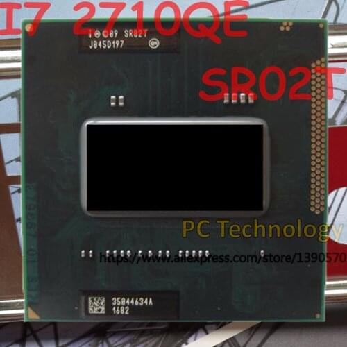 Original Intel Core I7 2710QE SR02T CPU I7-2710QE processor 2.1GHz L3=6M Quad core free shipping ship out within 1 day