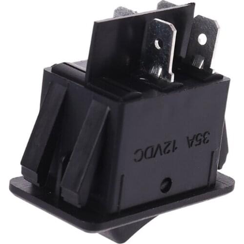 T8WF 12V 35A Universal Car Fog Light Rocker Switch Red LED Dash Dashboard 4Pins