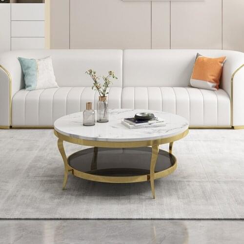 Retractable TV cabinet, marble light luxury style, modern minimalist small apartment, stretch function base cabinet, coffee