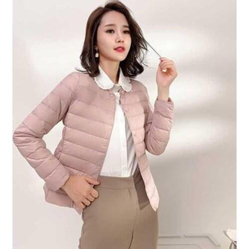 Two Wear Plus Size 4XL New Women Down Jacket Parka Ultra Light White Duck Down Coat Ladies Short Outerwears Tops