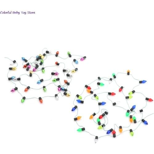 1m/0.5m Fine New Arrival Dollhouse Miniature A String Of multi-coloured Plastic Christmas Lights