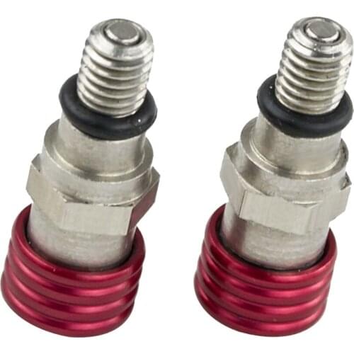 1 Pair M5x0.8 Motorcycle Fork Air Bleeder Valve For Honda CR80 125 250 500 CRF150R 250R 450R 450X For Kawasaki For Yamaha Etc