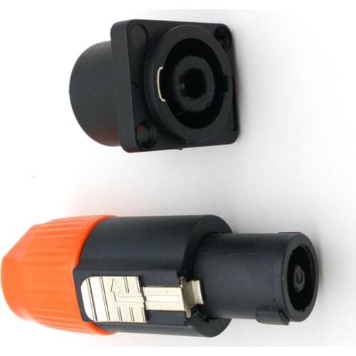 10SET(10PC Speakon 4 Pin Male Plug +10PCS female) Compatible Audio Cable Connectors