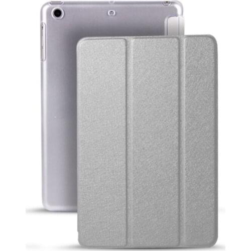 2018 Tri-fold smart cover Color Ultra Slim PU Leather Transparent Back Case for iPad mini 1 2 3,Case for iPad mini 1 2 3