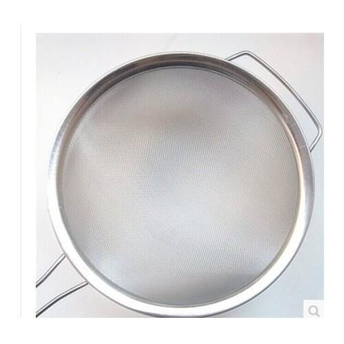 29cm stainless steel double Soybean Milk filter slag fishing oil grease leakage filtration sieve escape hood scoop