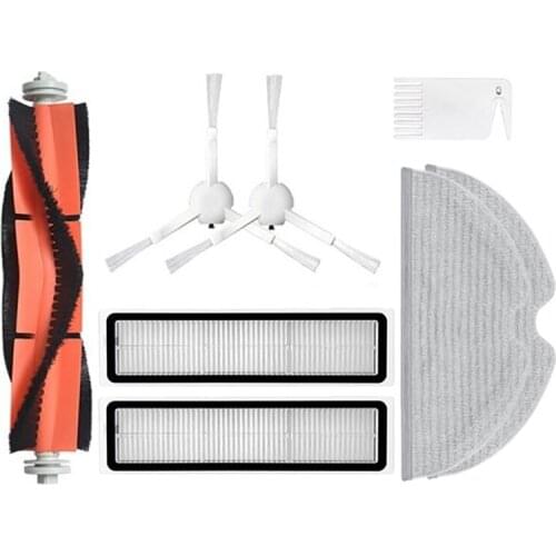 8Pcs Replacement Parts Kit for Dreame D9 Robot Accessories Side Roller HEPA Filter Main Brush Mop