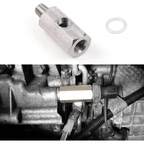 1/8inch Thread Engine Oil Pressure Sensor Adapter Turbo Supply Feed Line Gauge