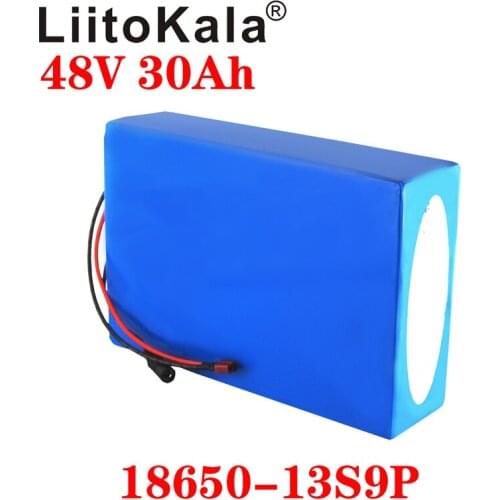 LiitoKala 18650 48V 20AH 30ah 15ah 12ah 25ah High power Electric Bike Battery E-bike Battery 48V 18650 Lithium Battery with BMS