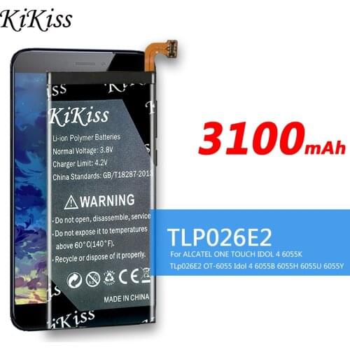 3100mAh TLP026EJ Phone Battery for ALCATEL ONE TOUCH IDOL 4 6055K TLp026E2 OT-6055 Idol 4 Idol4 6055B 6055H 6055U 6055Y