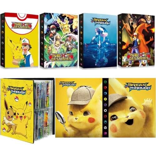 240pcs Pokemon Card Pikachu Album Book TAKARA TOMY Playing Game Card EX GX V Vmax Collectors Binder Folder Loaded List Holder