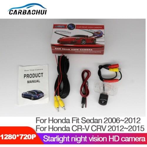 Car Rear View Back Up Reverse Parking Camera For Honda Fit Sedan 2006~2012 Waterproof high quality car camera