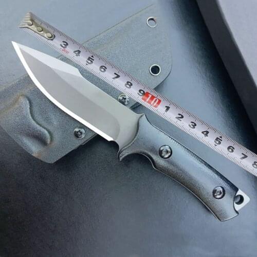 Free shipping New style Handmade 440C steel Outdoor knife tactical straight knife self-defense knife for camping