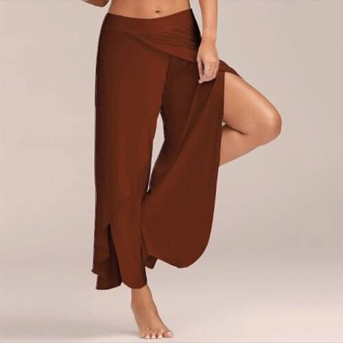 Simple Split Striped Lady Wide Leg Pants Women 2021 New Summer Beach High Waist Trousers Streetwear Sash Casual Cropped Pants