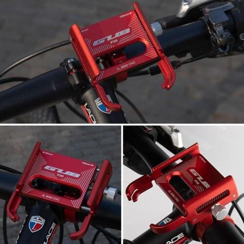 Aluminum Bicycle Phone Mount Holder Adjustable Sturdy Bike Phone Stand Bracket Support For Motorcycle Bicycle Electric Scootor