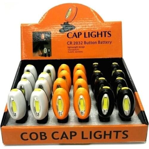 Cap Hat Light, COB LED Hands-Free Clip-on Hat Headlight, Lightweight Ball Cap Light for Running, Reading, Camping, Fishing