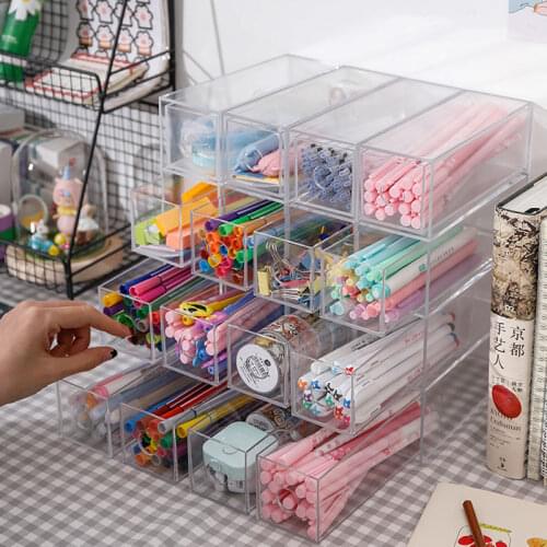 4 Layer Multifunctional Storage Box Glasses Sunglasses Case Stationery Storage Organizer Pen Pencil Tape Lipstick Holder Display