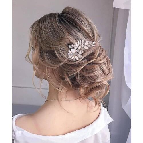ZMHP318 Beautiful Bride Headdress Comb Hair Accessories for Women Wedding Clip Hair Pins Hair Jewelry Bridal Hair Ornaments