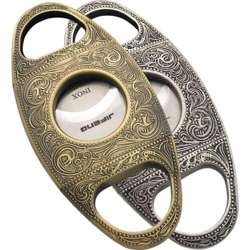 Creative household goods cigar cutter cigar cutter stainless steel double-edged metal pliers tool accessories sharp cigar clip