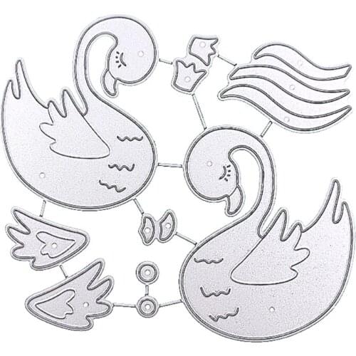 Swan Metal Cutting Dies Stencil DIY Scrapbooking Album Paper Card Template Mold