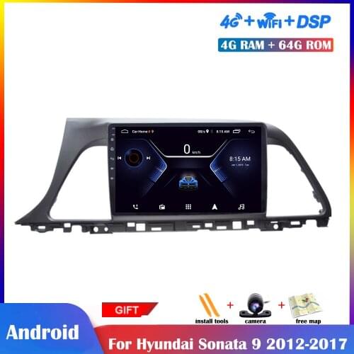 10.1inch Android Multimedia Player For Hyundai Sonata 9 2012-2017 Car Radio Stereo IPS Bluetooth Navigation Screen Wifi Touch