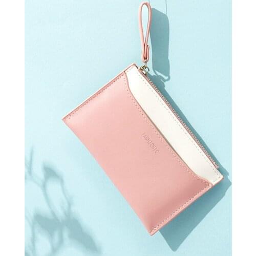 New Korean Women Multi-function Card Holder Bag Multi-card Small Wallet Fashion Contrast Color Zipper Coin Purse