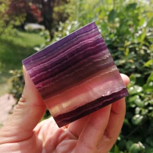 Natural Fluorite Cube Stone Colorful Fluorite Gemstone Dec Cristal Islande Pierre Naturelle Cristaux Healing Home