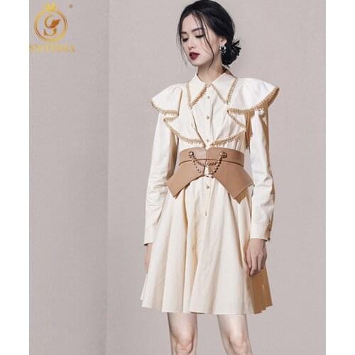 Модные платья-рубашки SMTHMA China At AliExpress