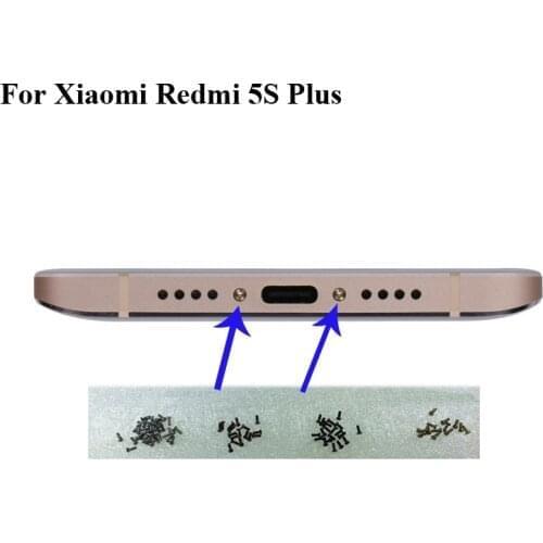 2pcs For Xiaomi Mi 5S Plus Buttom Dock Screws Housing Screw nail tack For Xiaomi Mi 5 S Plus 5splus Phones Screw nail