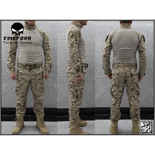 Airsoft combat uniform Emerson BDU uniform USMC Operational Gear FROG SUIT Desert MARPAT EM2717wholesale price