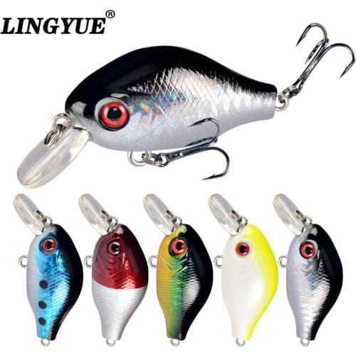 1pcs Fishing Lures 6cm/8.8g Hard Baits Artificial Make Lifelike Crank Bait 5 colors Bass Crankbait Wobbler Fishing Tackle