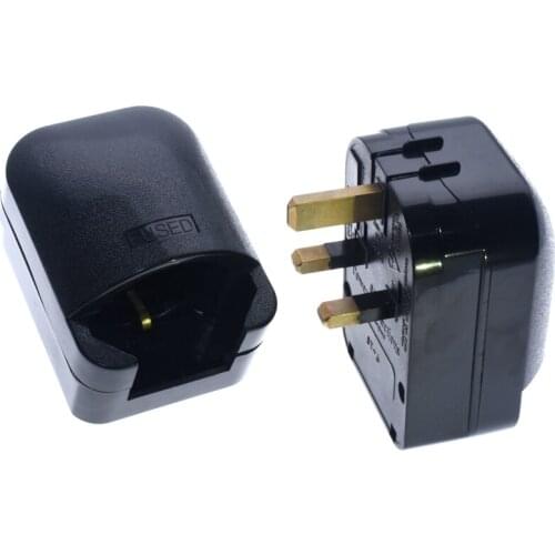 13A 2Pin France to 3Pin England Adapter ST-6, AC Power Adapter,Travel Power Connector Plug