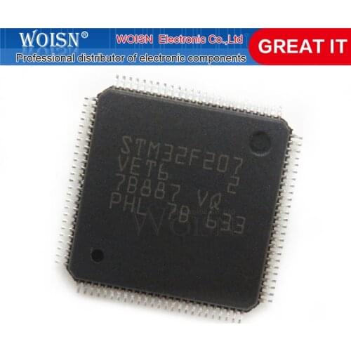 2pcs/lot STM32F207VET6 STM32F407VET6 STM32F205VET6 STM32F205ZGT6 QFP-100 new original