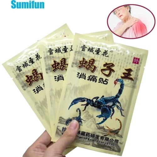 8Pcs Hot Scorpion Venom Extract Pain Patch Rheumatism Arthritis Joint Pain Cervical Spondylosis Orthopedic Medical Plaster C1494