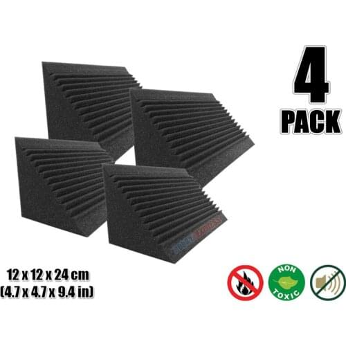 Arrowzoom 12 x 12 x 24 cm (4.7 x 4.7 x 9.4 inches) Multi-Cut Corner Bass Traps Acoustic Studio Foam Sound Absorption Panel