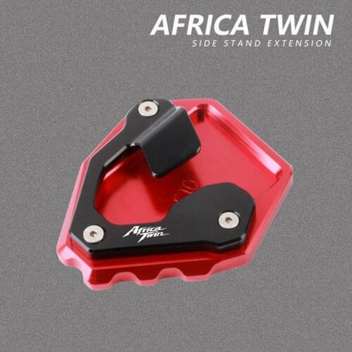 Aluminum Motorcycle Kickstand Plate Side Stand Pad Extension For Honda Africa Twin CRF1000L ABS/DCT 2016 2017 Accessories