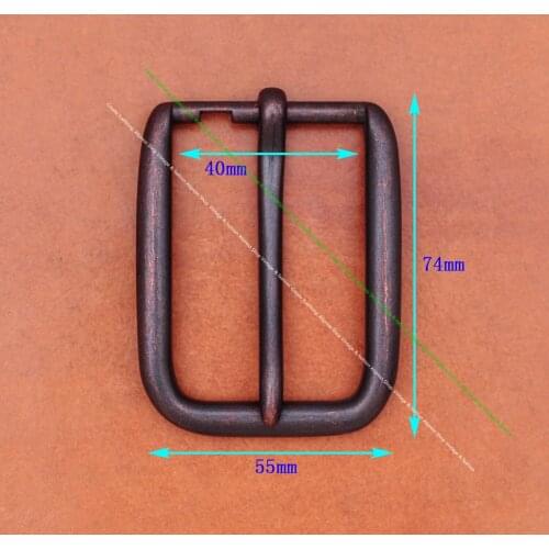Antique Black Copper Quality Mens Casual Long Leathercraft Single Prong Pin End Bar Jeans Belt Buckle Replacement fit 40mm