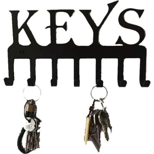 Cast Iron Key Hanger Decorative Key Organizer Rack Key Holder Wall Mounted Keys Hook Home Decor Keys Rustic Western