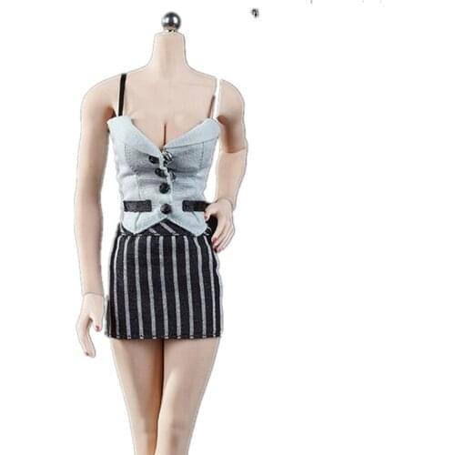 1/6 Scale Action Figure Dolls Accessories Skirt Dress Female Fashion Girl Clothes Set Model for 12'' Figure Model Body