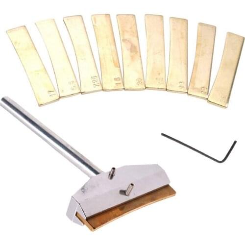 Electric Guitar Repair Tool Alloy Fretboard Press Caul With Press Caul Inserts Musical Instrument Accessory - Golden, As Descr