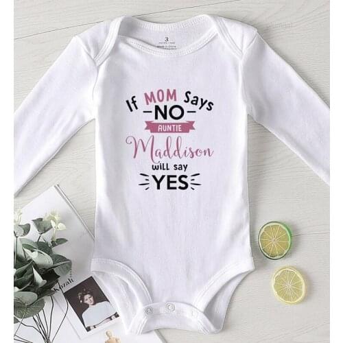 If Mom Says No Winter Clothing for Toddler One Piece Cotton Jumpsuit New Born Baby Clothes Children Items Newborn Bodysuit