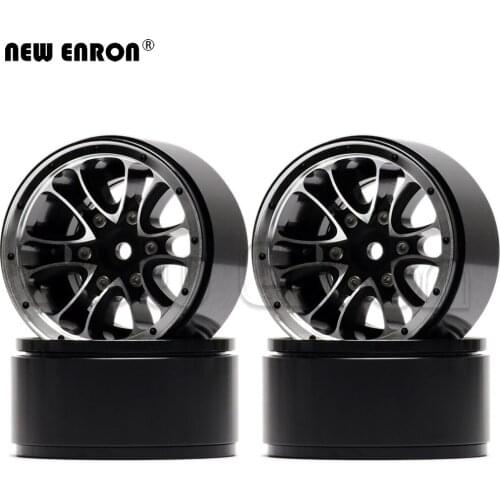 NEW ENRON 1.9" Alloy 55*37*28mm Beadlock Wheels Hub Rims Tires for 1/10 RC Car Crawler Tamiya CC01 TF2 MST Jimny Axial RC4WD D90